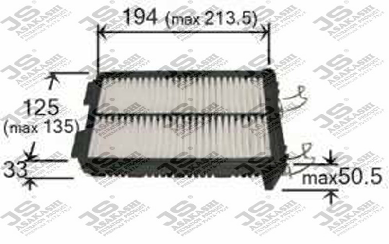 A929J JS ASAKASHI Фильтр воздушный